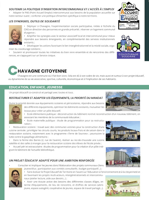 Elections municipales 2020 - Chavagne ensemble - Programme - page 4
