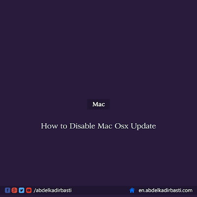 How to Disable Mac OS X Update