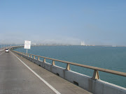 On the causeway to South Padre Island on the Texas coast, 20 miles from . (img )