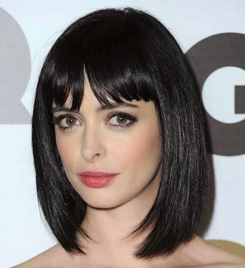 Nice Short Straight Hairstyles with Bangs