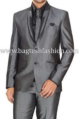 Gray tuxedo suit for men