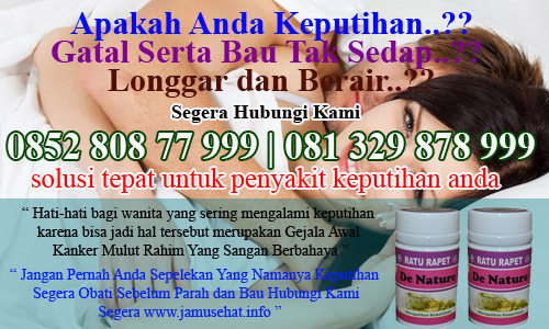 obat keputihan dan bau badan