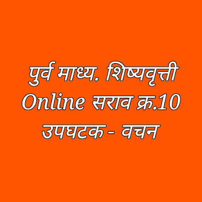 पूर्व माध्यमिक शिष्यवृत्ती online सराव परीक्षा इयत्ता 5/2024 /घटक /वचन /क्र-10/Pre Upper Primary Scholarship Examination Std 5th 2024/vachn /NO-10