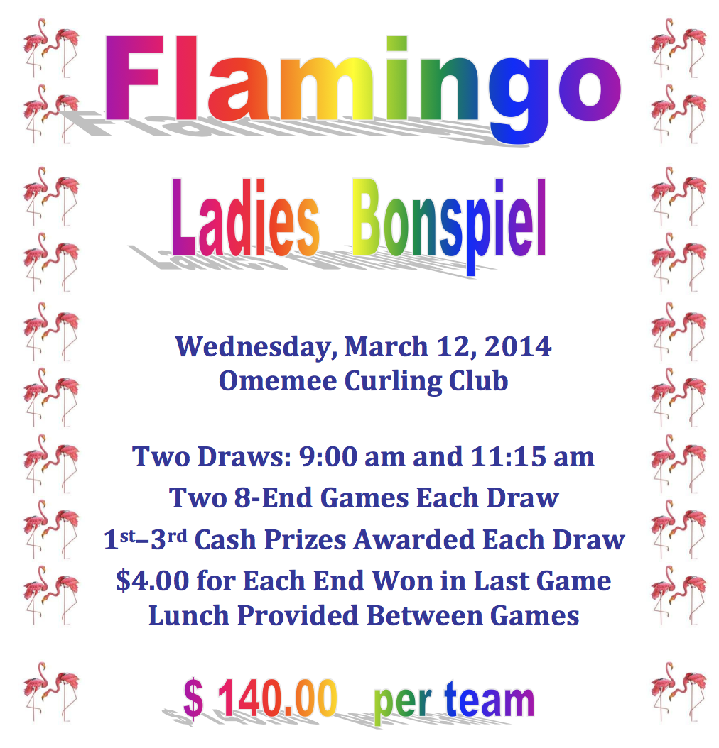 Omemee Ladies Flaming Bonspiel Flyer 