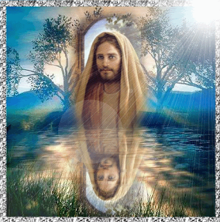 Blue background Religious Jesus Wallpaper