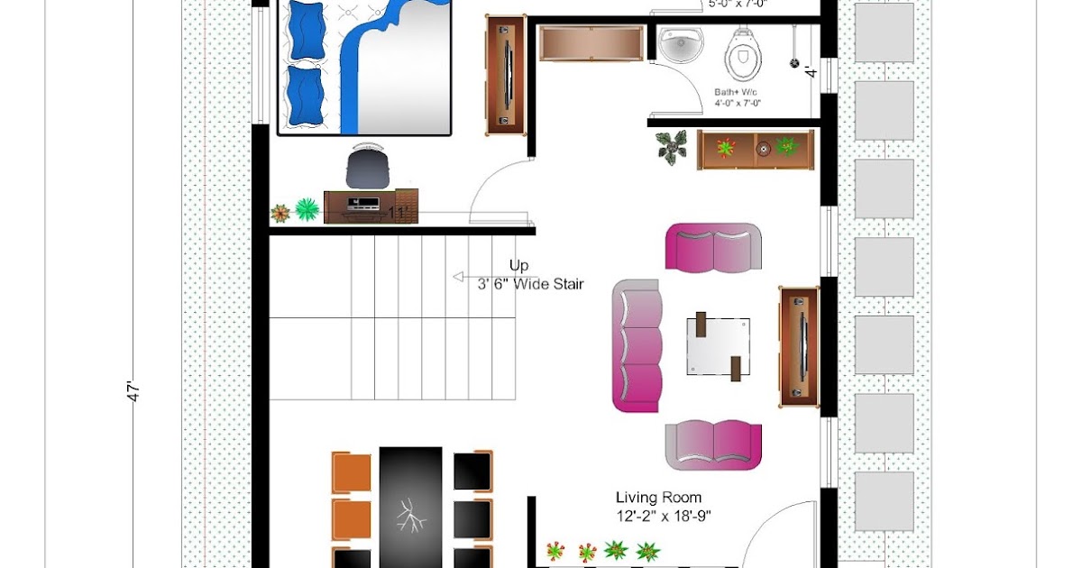 4bhk House Plan Duplex Design 32 Ft X 40 Ft