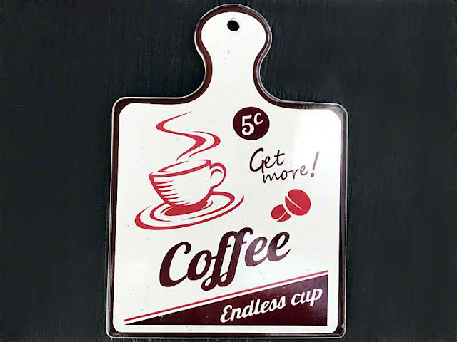 Endless Coffee, sign, 5 cents