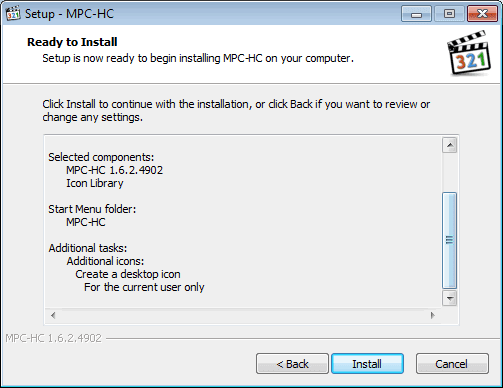 Instal MPC-HC O8