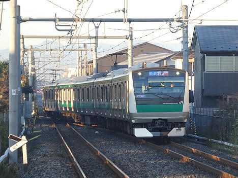 レール7 切符補充券珍行先 埼京 川越線 相鉄線直通 快速 海老名行き E233系