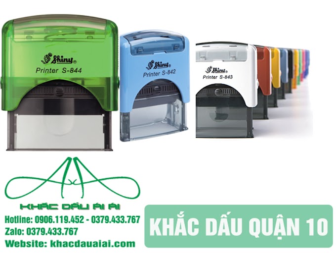 Dịch vụ khắc dấu tại quận 10 giá rẻ, nhanh chóng