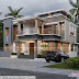 4122 sq-ft 4 bedroom modern house with cellar floor