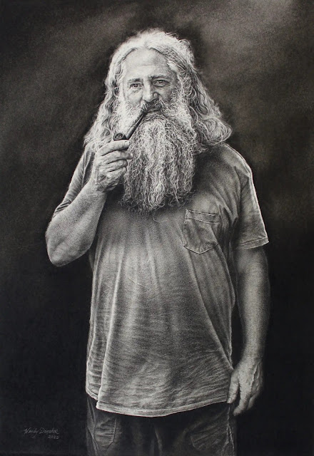 Traveler by Wendy Donahoe Drawing; charcoal & carbon pencil