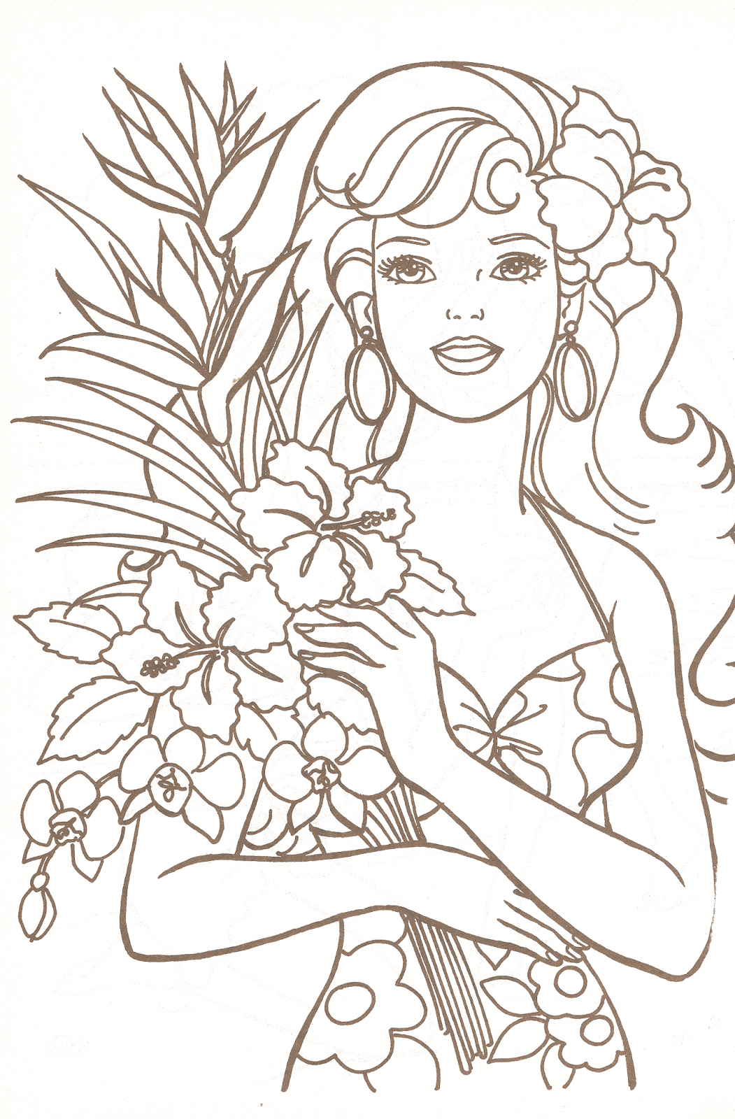 Download Miss Missy Paper Dolls: Barbie Coloring Pages Part 1