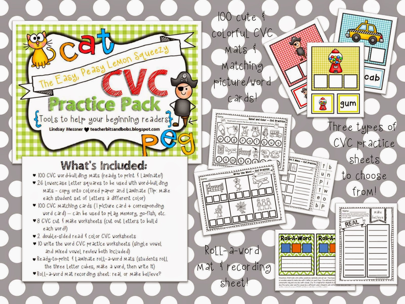 https://www.teacherspayteachers.com/Product/Easy-Peasy-Lemon-Squeezy-CVC-Practice-Pack-781876