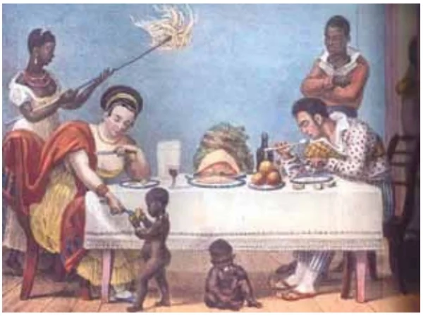 Jean-Baptiste Debret. Um jantar brasileiro, 1827