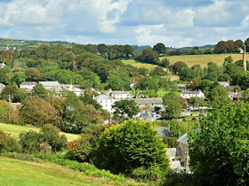 Across the hills to Charlestown village, Cornwall