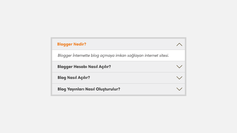 Blogger Sıkça Sorulan Sorular Sayfası Oluşturma