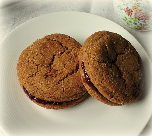 Ginger & Jam Sandwich Cookies