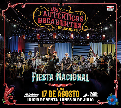 LOS AUTÉNTICOS DECADENTES - FIESTA NACIONAL EN LIMA PERU