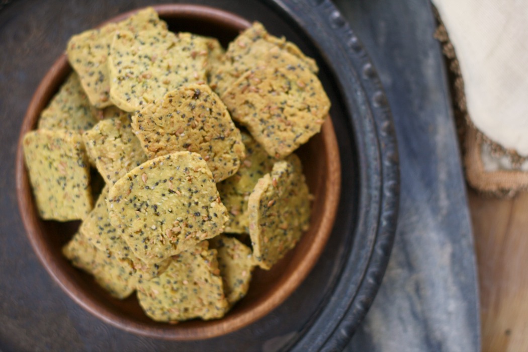 Hemp-Chia-Flax Einkorn Crackers | #EinkornExperiment