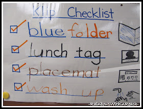 photo of: Checklist for School Routines (Checklist RoundUP via RainbowsWithinReach) 