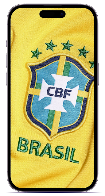 cbf brazil official uniform logo wallpaper for phone