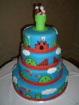 Super Mario Wedding Cakes