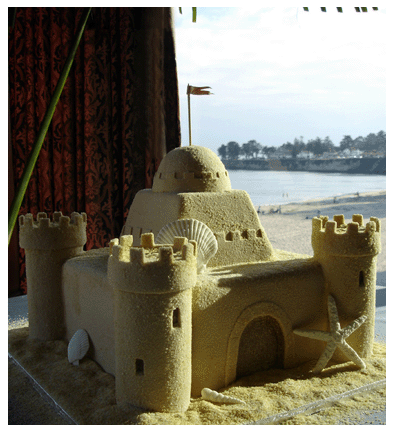 Sand Castle Wedding Cake by Edith Meyer Wedding Cakes Phone 8312121447