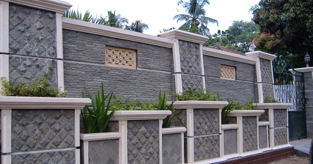 Desain Eksterior Pagar Rumah Batu Alam Linda Desain Grafis Desain Eksterior Pagar Rumah Batu Alam Linda Desain Grafis