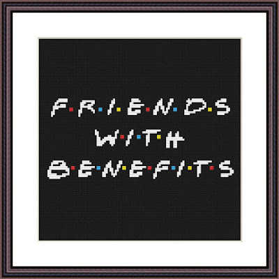 Friends cross stitch pattern - Tango Stitch