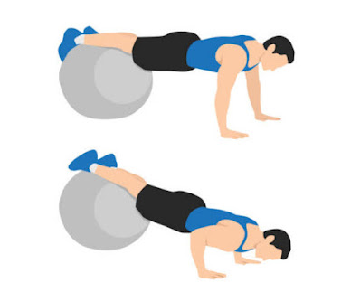 تمرين الضغط المنخفض Decline Push-Up