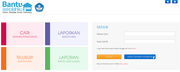 Alamat Situs Untuk Melaporkan Kebutuhan Sekolah