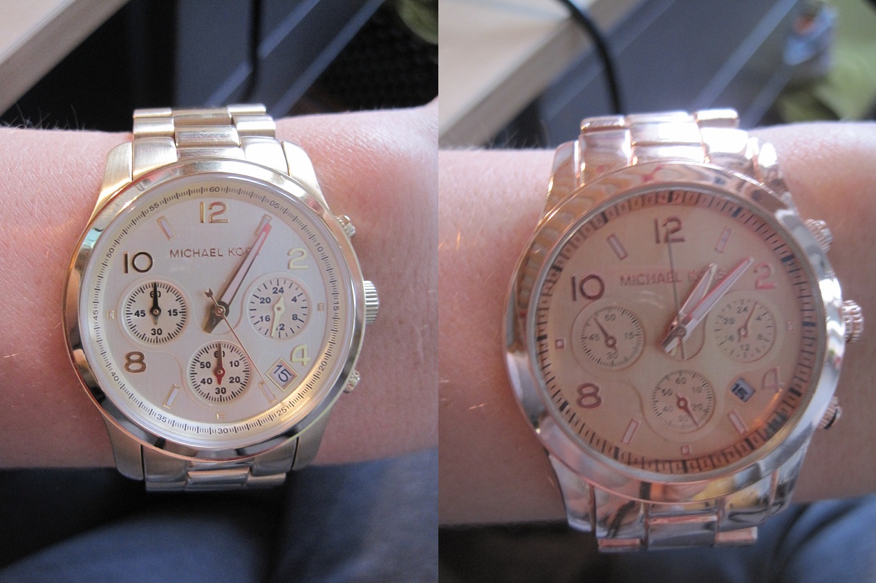 FAKE VS REAL: Michael Kors (Rose)goud Horloge