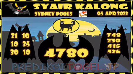 Prediksi Kalong Sydney Selasa 05 April 2022