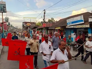 mourning procession was held in Dinhata