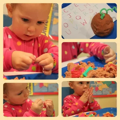 Playdough Pumpkin Dig Activity for Preschoolers