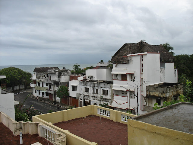 view of Puducherry town from terrace