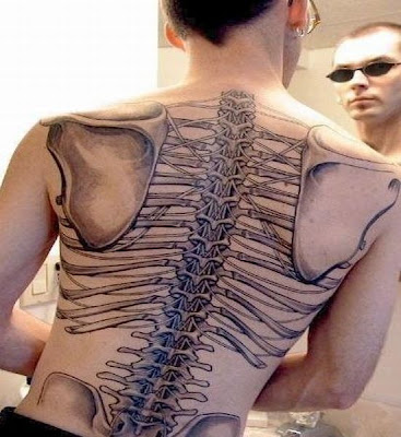 Labels: skeleton tattoo