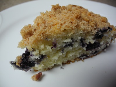 Lemon Blueberry Coffee Cake Slice