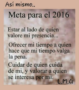 Metas Para El 2016