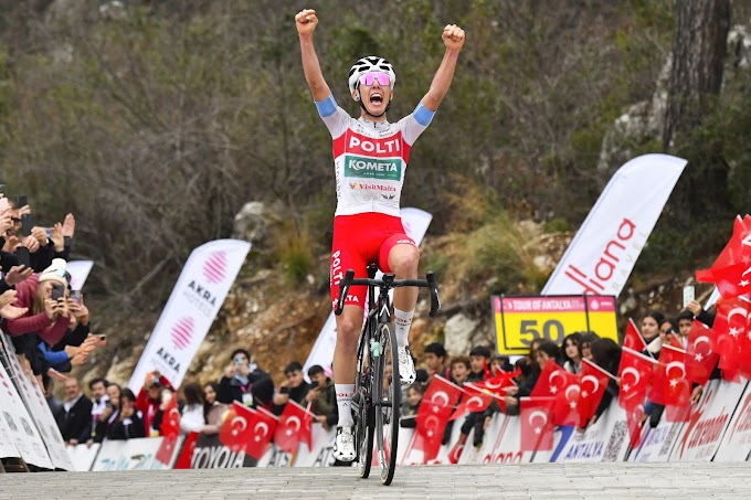 Davide Piganzoli estrena su palmarés y el del Team Polti Kometa en la etapa reina del Tour de Antalya