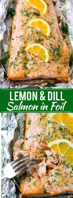 Easy Salmon in Foil with Lemon and Dill Recipe