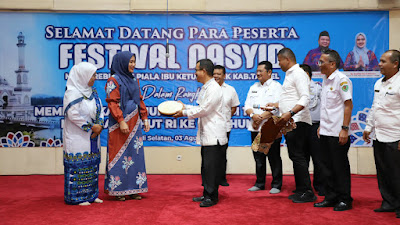 Angkola Barat Raih Juara Umum Festival Nasyid se-Kabupaten Tapsel 