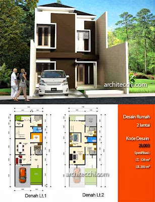 Desain Rumah Idaman: Contoh Desain Denah Rumah Minimalis 2 Lantai ...