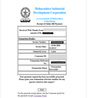 MIDC Water Bill Payment Online