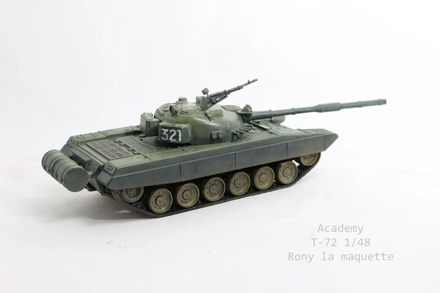 Montage d'un char T-72 d'Academy au 1/48.