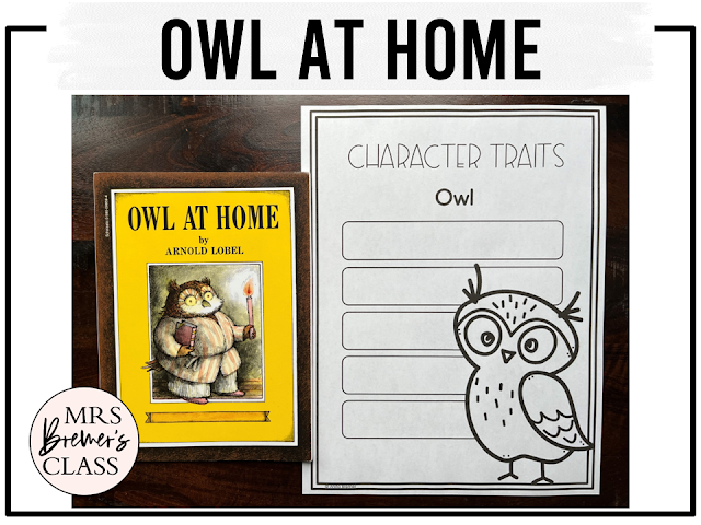 Owl at Home book study activities unit with literacy printables, reading companion activities, and lesson ideas for First Grade and Second Grade