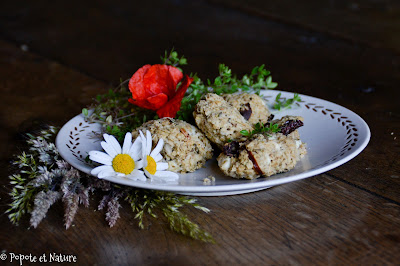 Cookies salés au thym serpolet, feta et tomates séchées sans farine © Popote et Nature