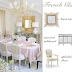 French glam beige and blush dining room