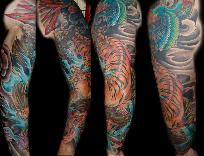 tiger tattoo sleeve